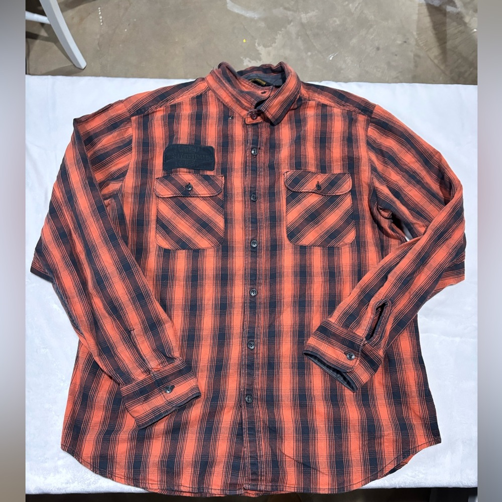 Harley Davidson xlarge button down - image 1